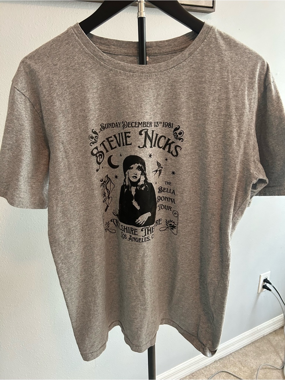 Stevie Nicks Short Sleeve Graphic Tee - Gray - Picture 2 of 3